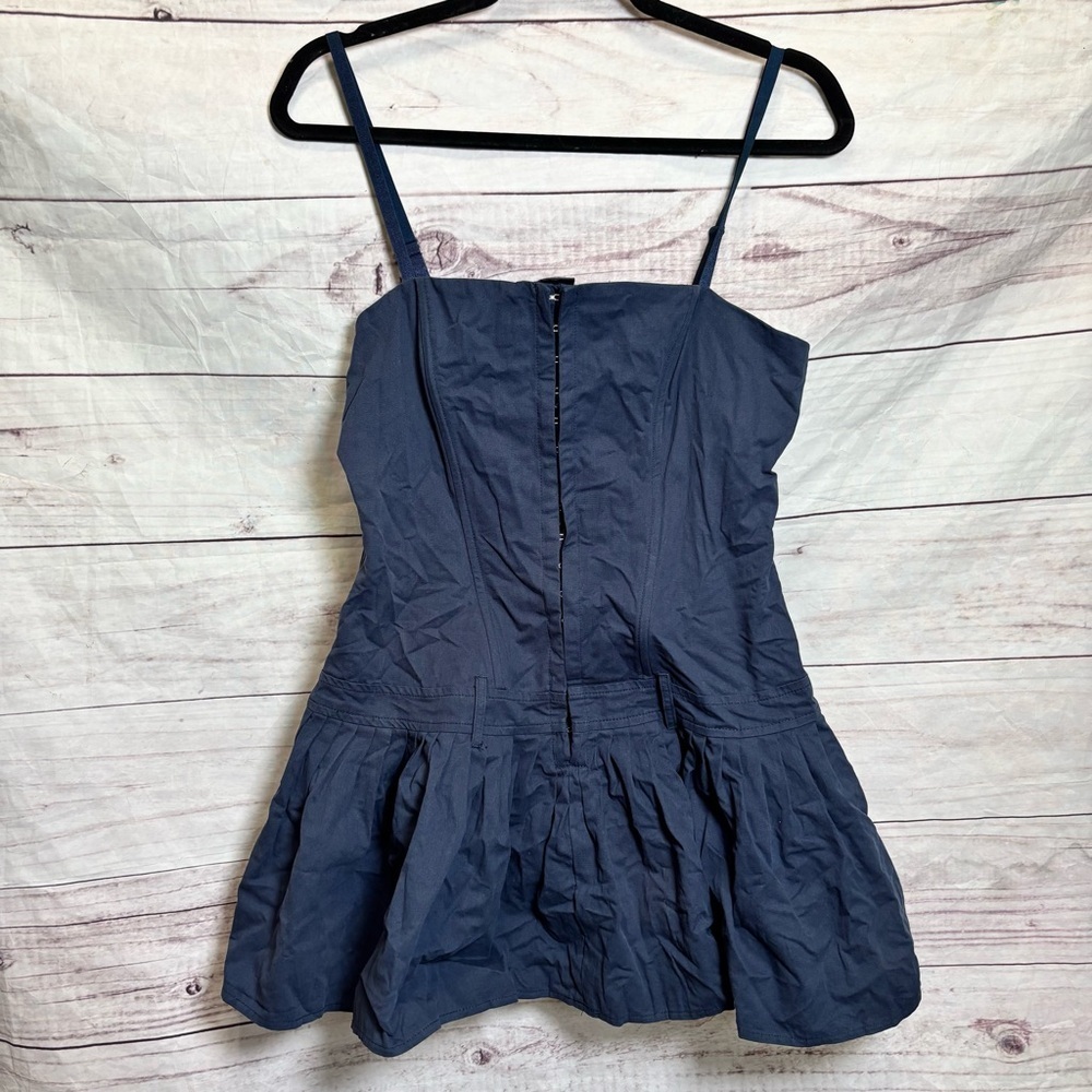 Lioness Honey Corset Revolve Fit and Flare Navy Mini Dress Medium - Picture 3 of 9